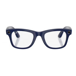 Умные очки Ray-Ban Meta* Wayfarer Gen 2 Shiny Cosmic Blue, Фотохромные линзы Clear to Sapphire Transitions (RW4012), размер L